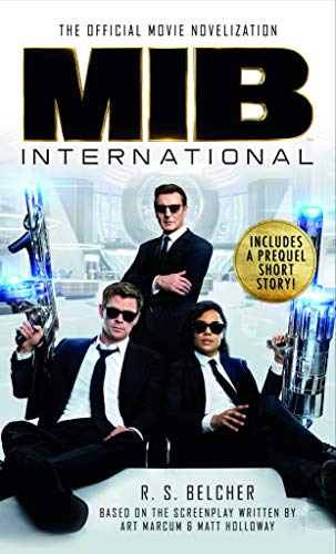 Men in Black International" novelization cover with actors in sunglasses.