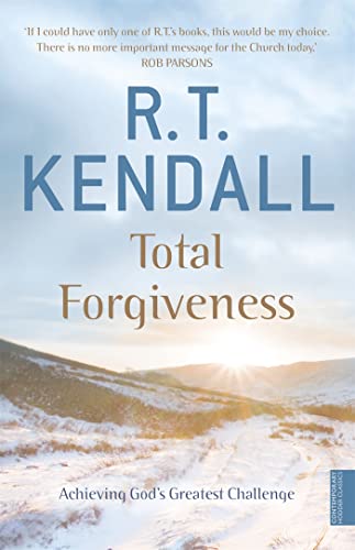 Book cover: "Total Forgiveness" by R.T. Kendall, with a landscape background.