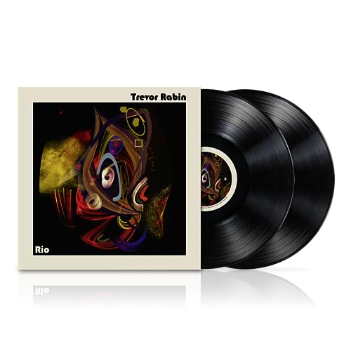 Trevor Rabin’s “Rio” gatefold black vinyl 2LP set with colorful album art.