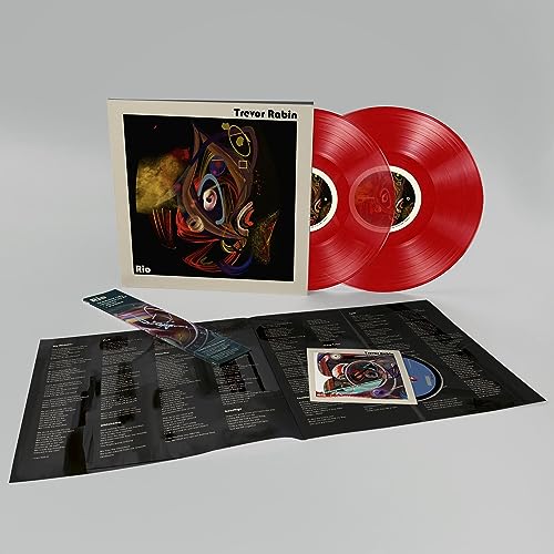 Trevor Rabin Rio vinyl record set with album cover, two red discs, and inserts.