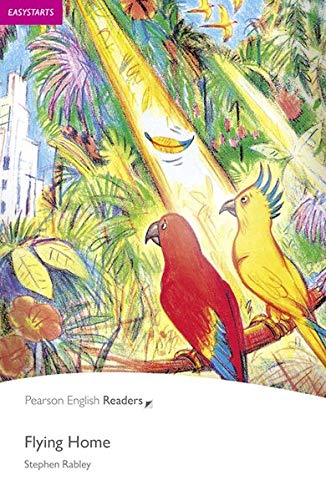 Book cover with colorful parrots in a tropical, illustrated scene.