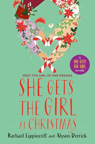 Book cover: two women’s arms forming a heart with candy canes and flowers.