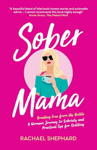 Book cover with pink background featuring an illustration of a woman holding a drink.