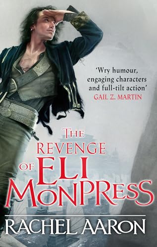 Fantasy novel cover featuring a man looking into a misty cityscape.
