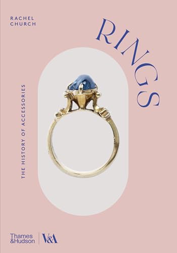 Book cover featuring a gold ring with a blue stone on a pink background.