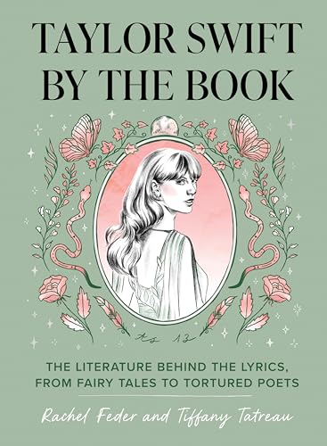 Book cover featuring an illustration of Taylor Swift in a frame with floral motifs.
