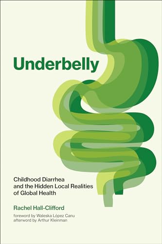Book cover: “Underbelly” with abstract green illustration of intestines.