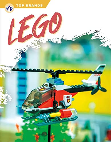 LEGO book cover featuring a red and white helicopter toy.