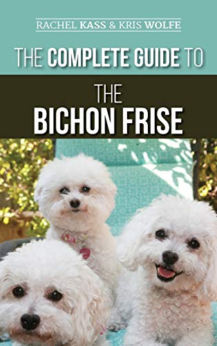 Book cover featuring three fluffy, white Bichon Frise dogs.