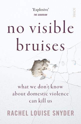 Book cover for No Visible Bruises featuring a cracked white wall background.