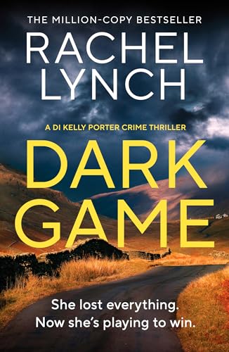Book cover for Dark Game by Rachel Lynch featuring a road through hilly landscape.