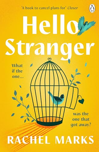 Yellow book cover with birdcage, bird, and title "Hello, Stranger".