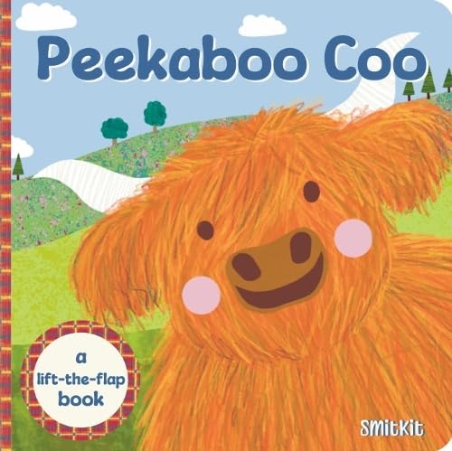 Book cover featuring a fluffy orange dog in a green landscape with blue sky.