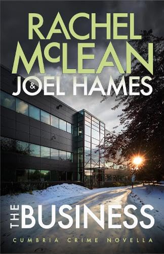 Book cover showing a modern office building at sunset with snow in the foreground.
