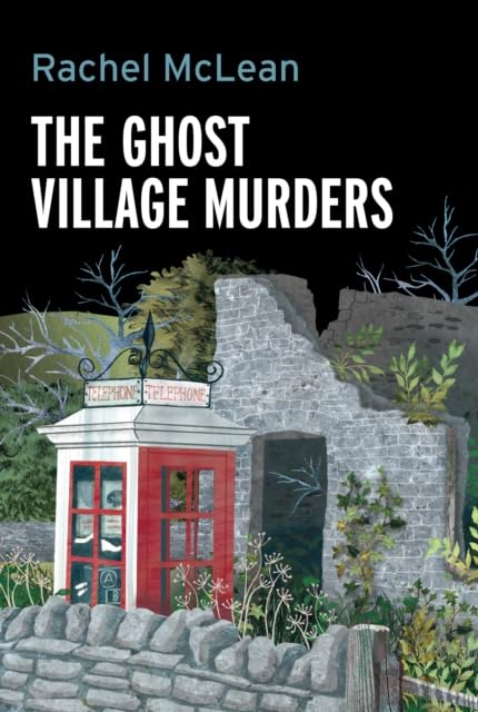 Book cover: “The Ghost Village Murders” with a red phone box illustration.