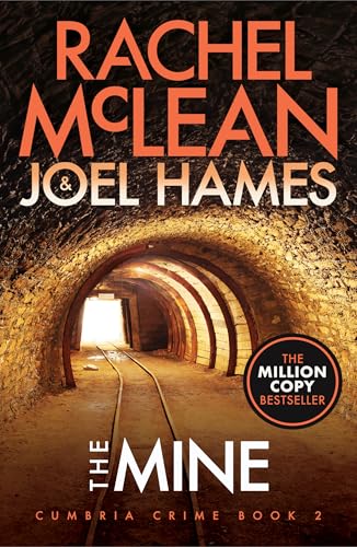 Book cover for The Mine 2 showing a dark mine tunnel with train tracks.