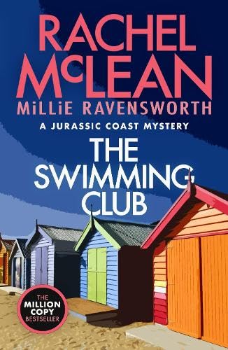 Book cover featuring colorful beach huts on sand under a dark blue sky.