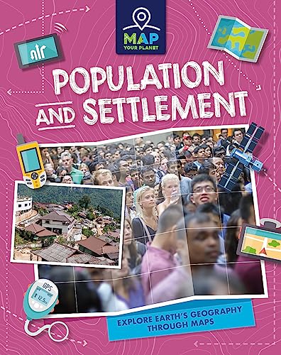 Book cover depicting people, maps, and technology related to global population.
