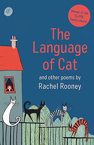 Book cover: "The Language of Cat" with illustrated cats and a house.
