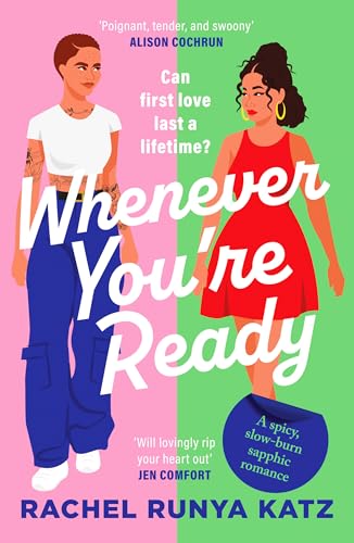 Book cover: two women standing against a pink and green split background.