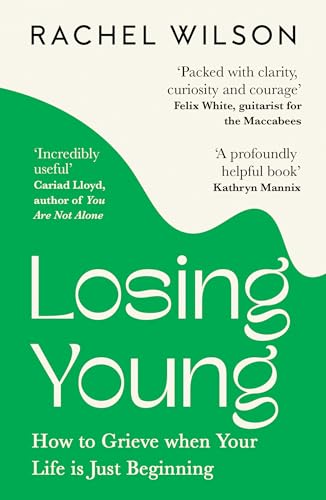Book cover: "Losing Young" with green and white wavy design.