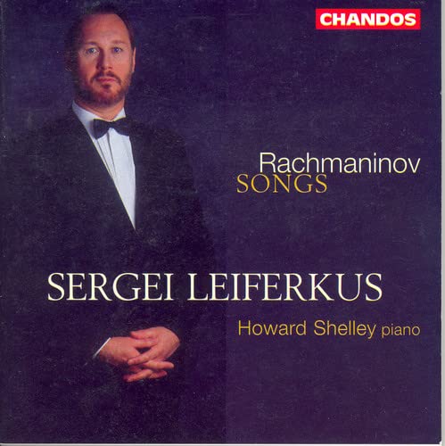CD cover featuring Sergei Leiferkus, a portrait with text "Rachmaninov Songs".