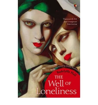 Book cover: two women’s faces and red title “The Well of Loneliness”.