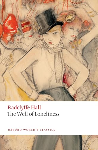 Book cover with sketched figures and text: “The Well of Loneliness.”