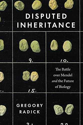 Book cover with pea pod images and title "Disputed Inheritance.