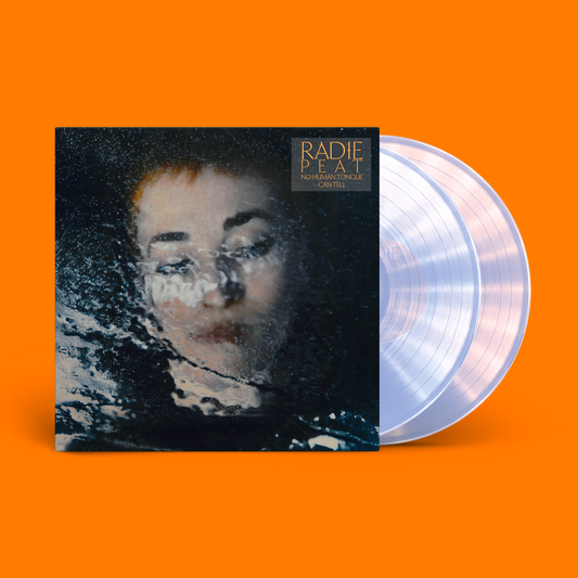 Vinyl record and cover art featuring a blurred portrait of a woman.