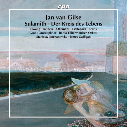 CD cover: painting of figures with wings in a landscape.