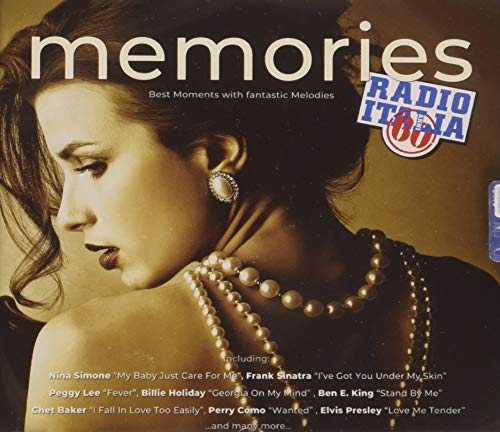 CD cover: woman in profile, pearls, “Memories” and “Radio Italia Anni 60” text.