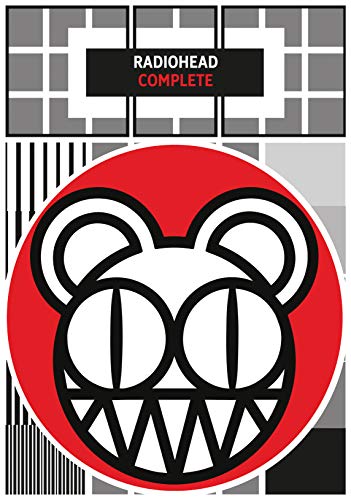 Radiohead Complete chord songbook cover featuring a stylized bear logo on a red circle.