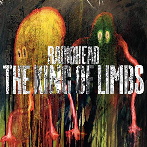 Radiohead’s “The King Of Limbs” album cover with abstract tree-like figures.