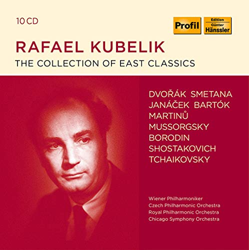 CD cover featuring portrait of Rafael Kubelik and composer names.