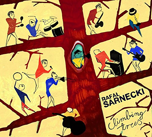 CD cover: abstract painting of musicians among tree branches.