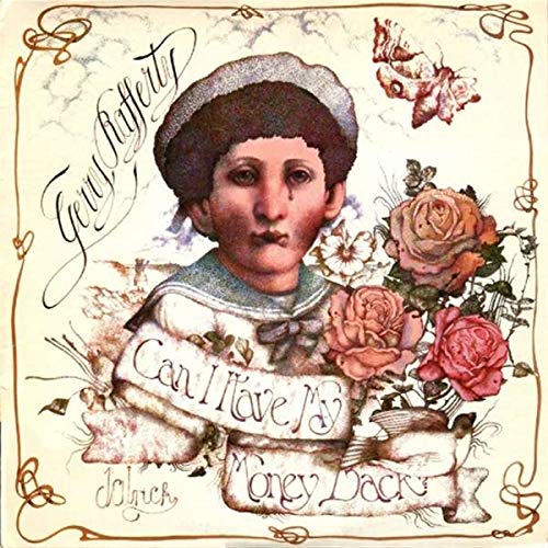 Album cover featuring a sad boy in a sailor suit with roses and butterflies.