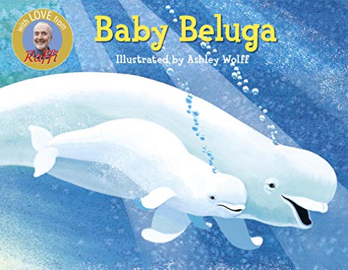 Book cover with illustration of a mother and baby beluga whale.