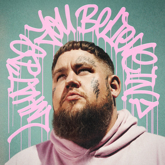 Rag'n'Bone Man album cover: portrait with pink graffiti-style text.