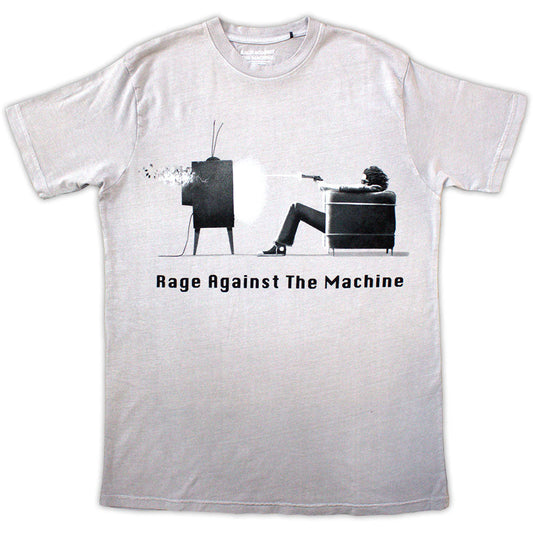 Dip-dye t-shirt featuring Rage Against The Machine’s “Won’t Do” design, size small.