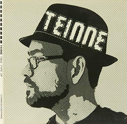 Black and white halftone portrait of a man wearing a hat and glasses.