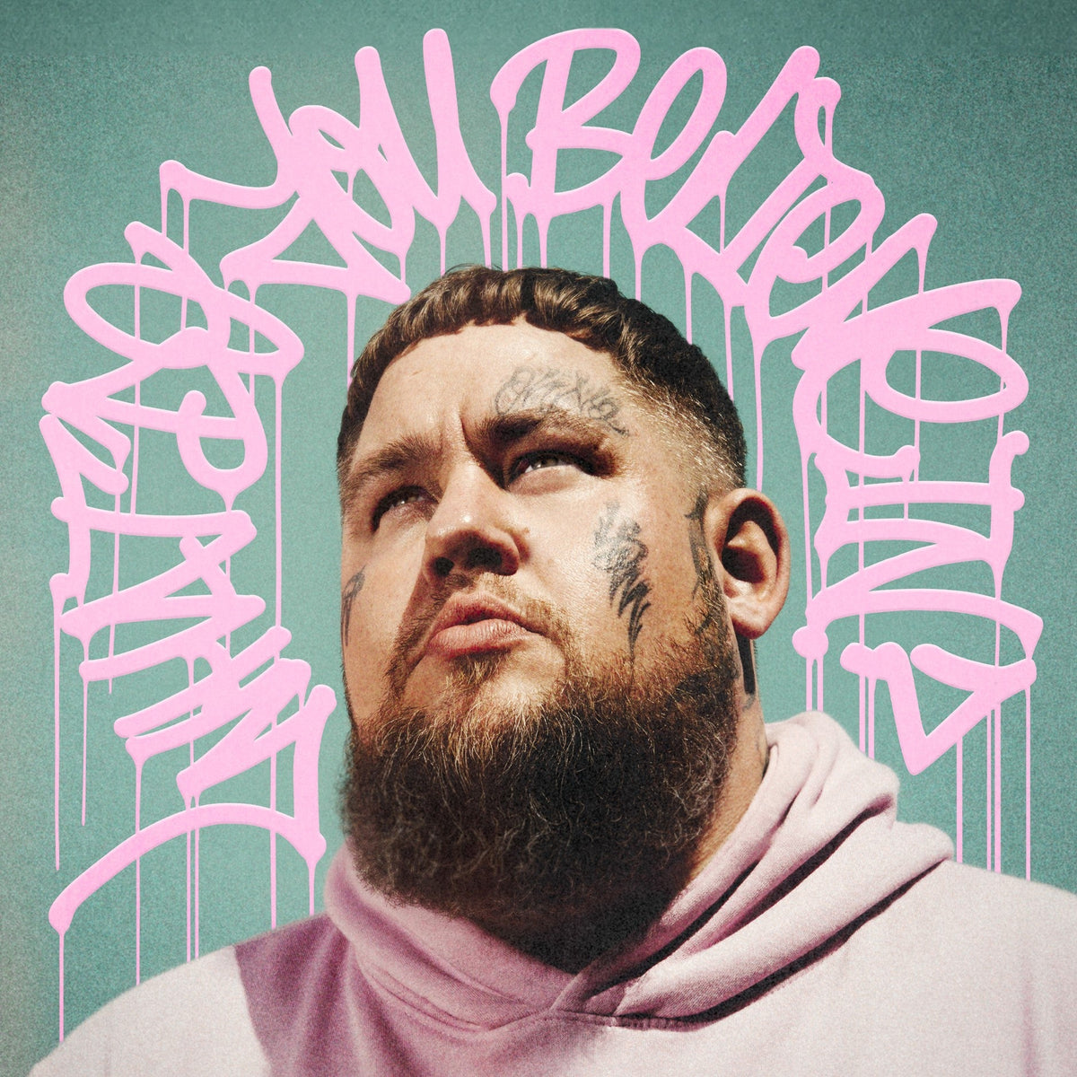 Album cover featuring a portrait of Rag'n'Bone Man with dripping text.
