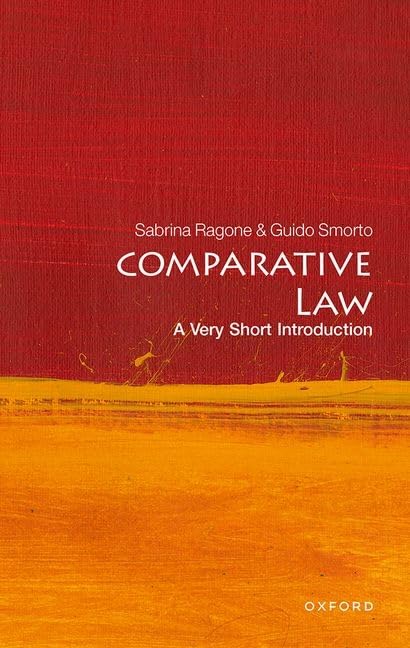 Red book cover with white text: "Comparative Law: A Very Short Introduction.