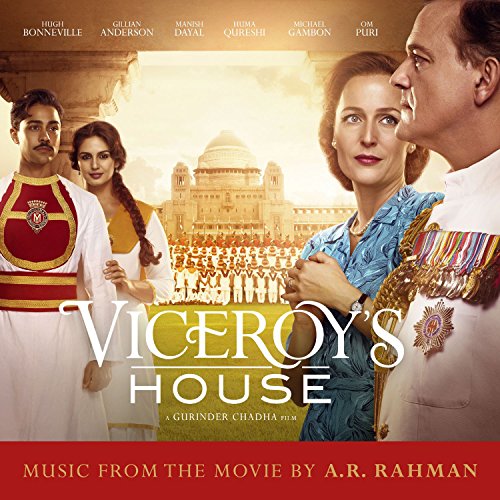 "Viceroy's House" movie soundtrack cover featuring actors and a large building in the background.