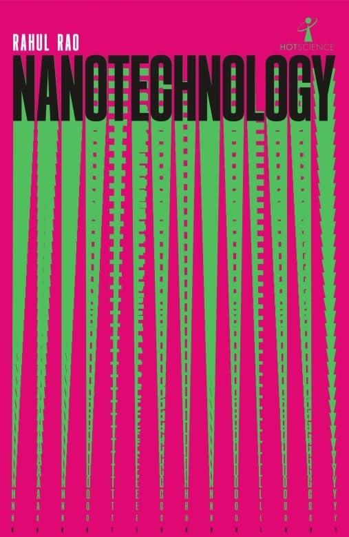 Book cover for "Nanotechnology" with green lines on a pink background.