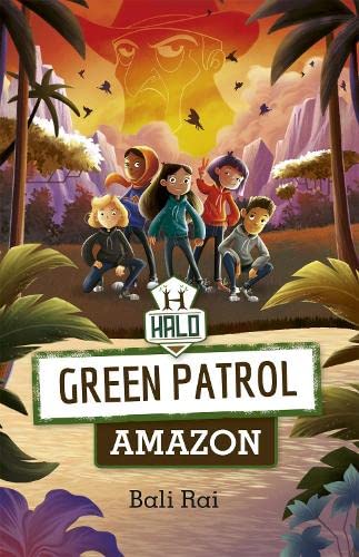Book cover: children with a glowing figure in a jungle setting.