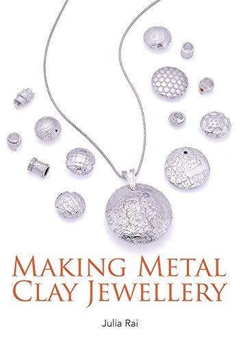 Book cover featuring silver metal clay jewellery and the title "Making Metal Clay Jewellery".