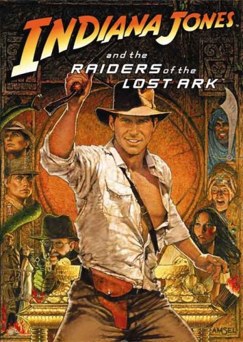 Indiana Jones with whip, DVD cover for "Raiders of the Lost Ark".