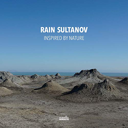 CD cover for Rain Sultanov’s “Inspired By Nature” with desert landscape.