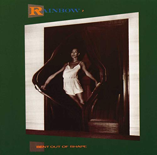 Album cover for Rainbow's Bent Out Of Shape featuring a woman in a doorway.